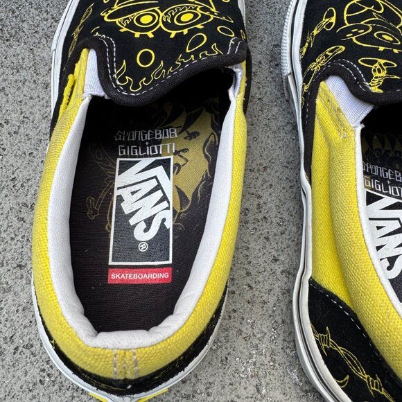 VANS X SPONGEBOB SQUAREPANTS Slip-On Sneakers Mens 4 35 Gigliotti Running Shoes - Picture 8 of 14